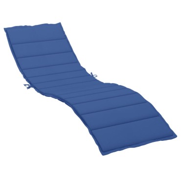 vidaXL Μαξιλάρι Ξαπλώστρας Μπλε Ρουά 200x60x3cm από Ύφασμα Oxford