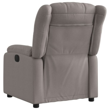 vidaXL Πολυθρόνα Ανακλινόμενη Taupe Υφασμάτινη 78x92x98cm 1 τεμ.