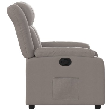 vidaXL Πολυθρόνα Ανακλινόμενη Taupe Υφασμάτινη 78x92x98cm 1 τεμ.