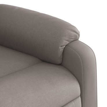 vidaXL Πολυθρόνα Ανακλινόμενη Taupe Υφασμάτινη 78x92x98cm 1 τεμ.