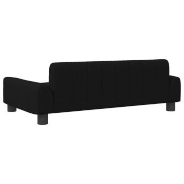 vidaXL Καναπές Παιδικός Μαύρο 90x53x30cm από Ύφασμα 1 τεμ.