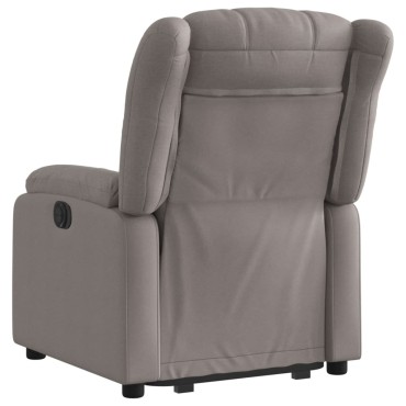vidaXL Πολυθρόνα Ηλεκτρική Ανακλ.Taupe Υφασμάτινη 78x92x98cm 1 τεμ.