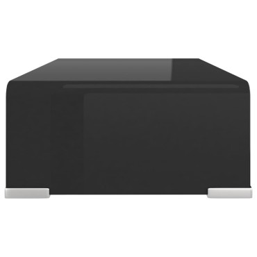 vidaXL Βάση Τηλεόρασης/Οθόνης Μαύρη 40x25x11cm Γυάλινη