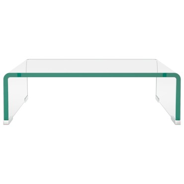 vidaXL Βάση Τηλεόρασης/Οθόνης Διάφανη 40x25x11cm Γυάλινη