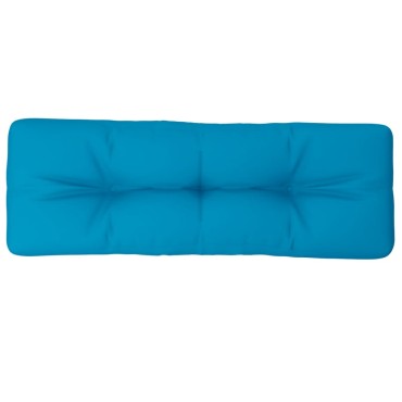 vidaXL Μαξιλάρι Παλέτας Ανοιχτό Μπλε 120x40x12cm Υφασμάτινο