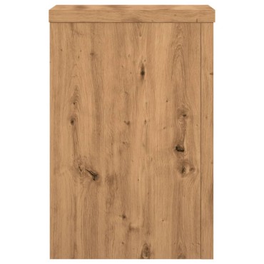 vidaXL Βάσεις Φυτών 2 τεμ. Αρτισιανή Δρυς 25x25x35 εκ. Επεξ. Ξύλο