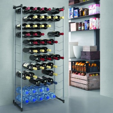 Metaltex Ραφιέρα Μπουκαλιών Bardolino για 72 Μπουκάλια 75x20x140cm 1 τεμ.
