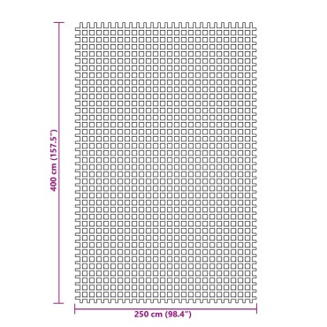 vidaXL Χαλί Σκηνής Ανθρακί 4x2,5 μ.
