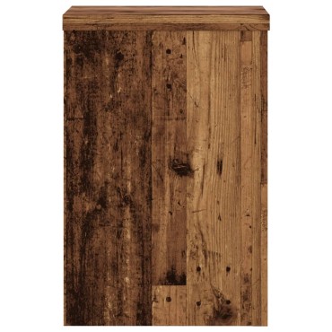 vidaXL Βάσεις Φυτών 2 τεμ. Όψη Παλαιού Ξύλου 25x25x35 εκ. Επεξ. Ξύλο