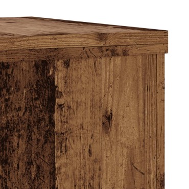 vidaXL Βάσεις Φυτών 2 τεμ. Όψη Παλαιού Ξύλου 25x25x35 εκ. Επεξ. Ξύλο