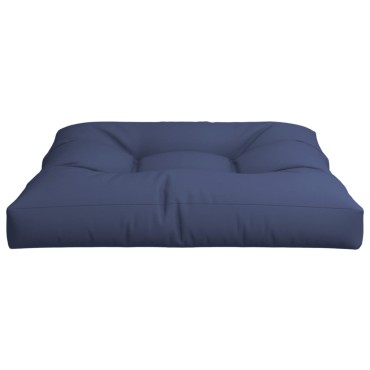 vidaXL Μαξιλάρι Παλέτας Ναυτικό Μπλε 80x80x12cmΥφασμάτινο
