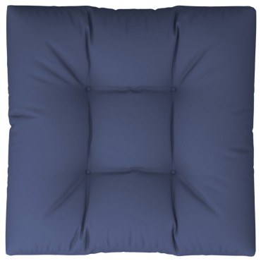 vidaXL Μαξιλάρι Παλέτας Ναυτικό Μπλε 80x80x12cmΥφασμάτινο