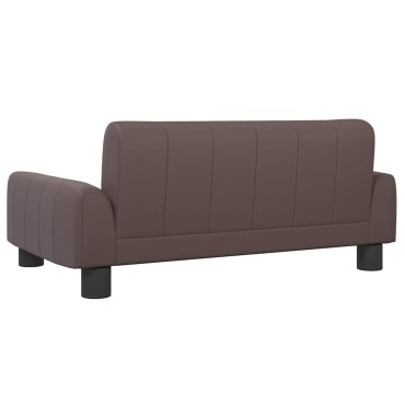 vidaXL Κρεβάτι Σκύλου Καφέ 70 x 45 x 30 εκ. από Συνθετικό Δέρμα
