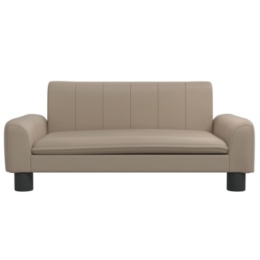 vidaXL Καναπές Παιδικός Καπουτσίνο 70x45x30cm από Συνθετικό Δέρμα 1 τεμ.