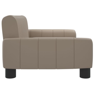 vidaXL Καναπές Παιδικός Καπουτσίνο 70x45x30cm από Συνθετικό Δέρμα 1 τεμ.