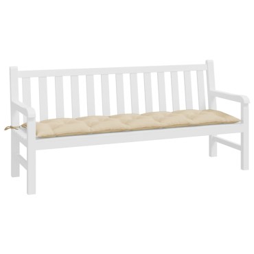 vidaXL Μαξιλάρι Πάγκου Κήπου Μπεζ 180x50x7cm Ύφασμα Oxford