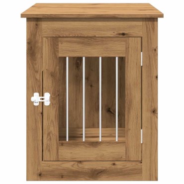 vidaXL Έπιπλα κλουβιού σκύλου Artisan Oak 55x75x65 cm