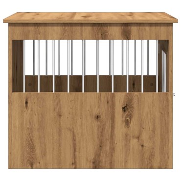 vidaXL Έπιπλα κλουβιού σκύλου Artisan Oak 55x75x65 cm