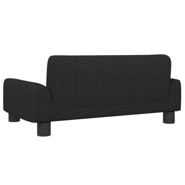 vidaXL Καναπές Παιδικός Μαύρο 70x45x30cm από Ύφασμα 1 τεμ.