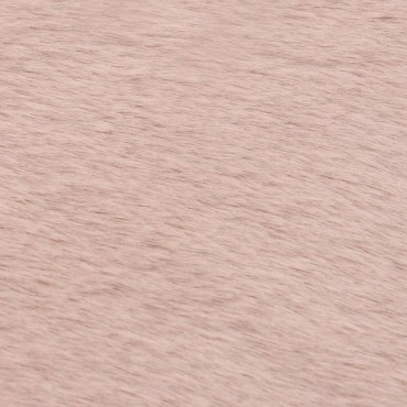 vidaXL Χαλί Ροζ Παστέλ 160x230cm από Συνθετική Γούνα Κουνελιού