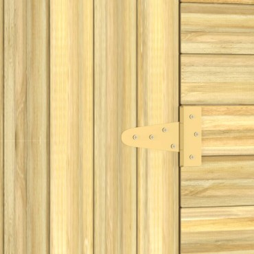 vidaXL Αποθήκη Κήπου 100x210x218 εκ. από Εμποτισμένο Ξύλο Πεύκου
