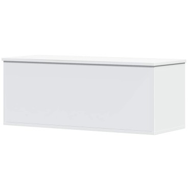 vidaXL Κουτί Αποθήκευσης Λευκό 90x35x35cm από Επεξεργασμένο Ξύλο 1 τεμ.