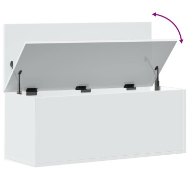 vidaXL Κουτί Αποθήκευσης Λευκό 90x35x35cm από Επεξεργασμένο Ξύλο 1 τεμ.