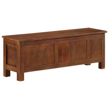 vidaXL Μπαούλο Αποθήκευσης 110x30x40cm από Μασίφ Ξύλο Μάνγκο 1 τεμ.