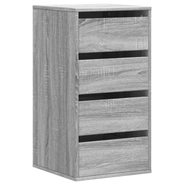 vidaXL Συρταριέρα Γκρι Sonoma 40x41x76cm από Επεξεργ. Ξύλο 1 τεμ.