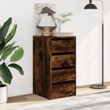 vidaXL Συρταριέρα Καπνιστή Δρυς 40x41x76cm από Επεξεργ. Ξύλο 1 τεμ.