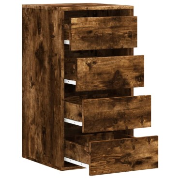 vidaXL Συρταριέρα Καπνιστή Δρυς 40x41x76cm από Επεξεργ. Ξύλο 1 τεμ.