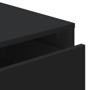 vidaXL Συρταριέρα Γωνιακή Μαύρη 40x41x76cm από Επεξεργασμένο Ξύλο 1 τεμ.