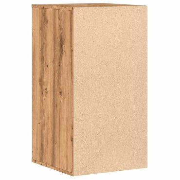 vidaXL Συρταριέρα Γωνιακή Αρτισιανή Δρυς 40x41x76cm Επεξεργ. Ξύλο 1 τεμ.