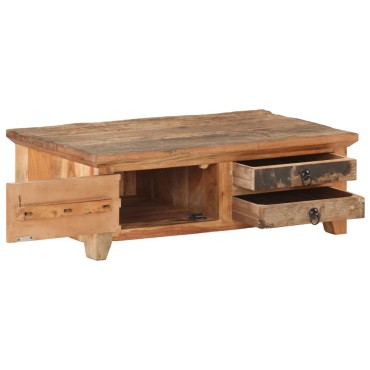 vidaXL Τραπεζάκι Σαλονιού 90x50x31cm από Μασίφ Ανακυκλωμένο Ξύλο 1 τεμ.