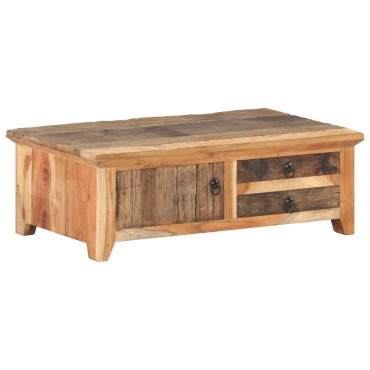 vidaXL Τραπεζάκι Σαλονιού 90x50x31cm από Μασίφ Ανακυκλωμένο Ξύλο 1 τεμ.