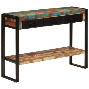 vidaXL Τραπέζι Κονσόλα 110x30x76cm από Μασίφ Ανακυκλωμένο Ξύλο 1 τεμ.