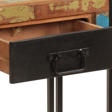 vidaXL Τραπέζι Κονσόλα 110x30x76cm από Μασίφ Ανακυκλωμένο Ξύλο 1 τεμ.