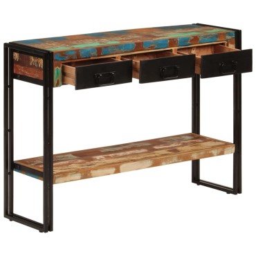 vidaXL Τραπέζι Κονσόλα 110x30x76cm από Μασίφ Ανακυκλωμένο Ξύλο 1 τεμ.