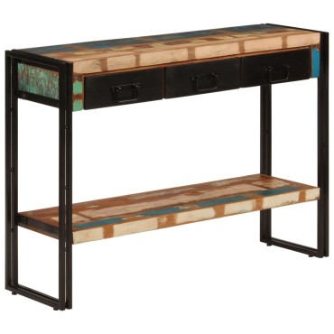 vidaXL Τραπέζι Κονσόλα 110x30x76cm από Μασίφ Ανακυκλωμένο Ξύλο 1 τεμ.