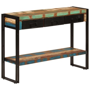 vidaXL Τραπέζι Κονσόλα 110x30x76cm από Μασίφ Ανακυκλωμένο Ξύλο 1 τεμ.