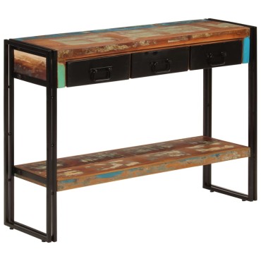vidaXL Τραπέζι Κονσόλα 110x30x76cm από Μασίφ Ανακυκλωμένο Ξύλο 1 τεμ.