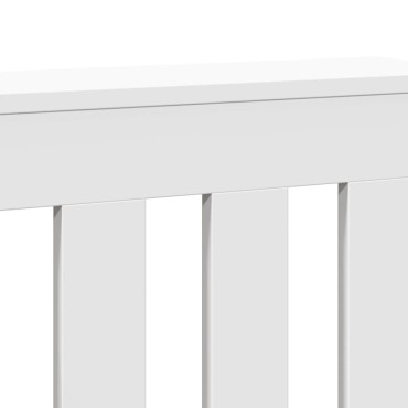 vidaXL Κάλυμμα Καλοριφέρ Λευκό 104x20x82 εκ. από Επεξεργασμένο Ξύλο