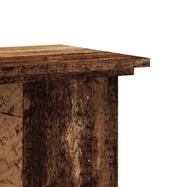 vidaXL Βάσεις Φυτών Όψη Παλαιού Ξύλου 33x33x100 εκ. Επεξ. Ξύλο