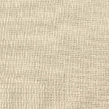 vidaXL Κρεβάτι Boxspring με Στρώμα Κρεμ 200x200cm Υφασμάτινο 1 τεμ. - Διπλό