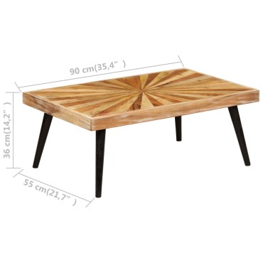 vidaXL Τραπεζάκι Σαλονιού 90x55x36cm από Μασίφ Ξύλο Μάνγκο 1 τεμ.