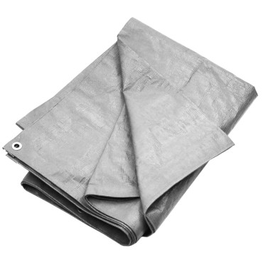 vidaXL Μουσαμάς Γκρι 180 γρ./μ.² 8x8 μ. από HDPE