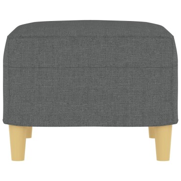 vidaXL Υποπόδιο Σκούρο Γκρι 60x50x41cm Υφασμάτινο 1 τεμ.