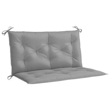 vidaXL Μαξιλάρι Πάγκου Κήπου Γκρι 100x(50+50)x7cm Ύφασμα Oxford