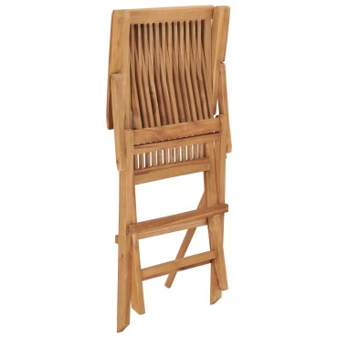 vidaXL Καρέκλες Κήπου 2 τεμ. Μασίφ Ξύλο Teak με Φωτ. Πράσινα Μαξιλάρια 55x60x89cm
