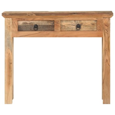 vidaXL Κονσόλα 90,5x30x75cm Μασίφ Ξύλο Ακακίας και Ανακυκλωμένο Ξύλο 1 τεμ.